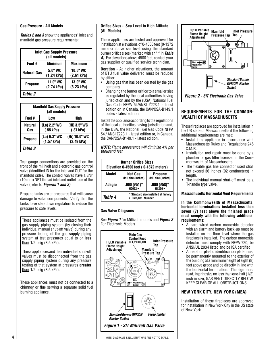 Lennox Hearth ADAGIO-EN User Manual | Page 4 / 36