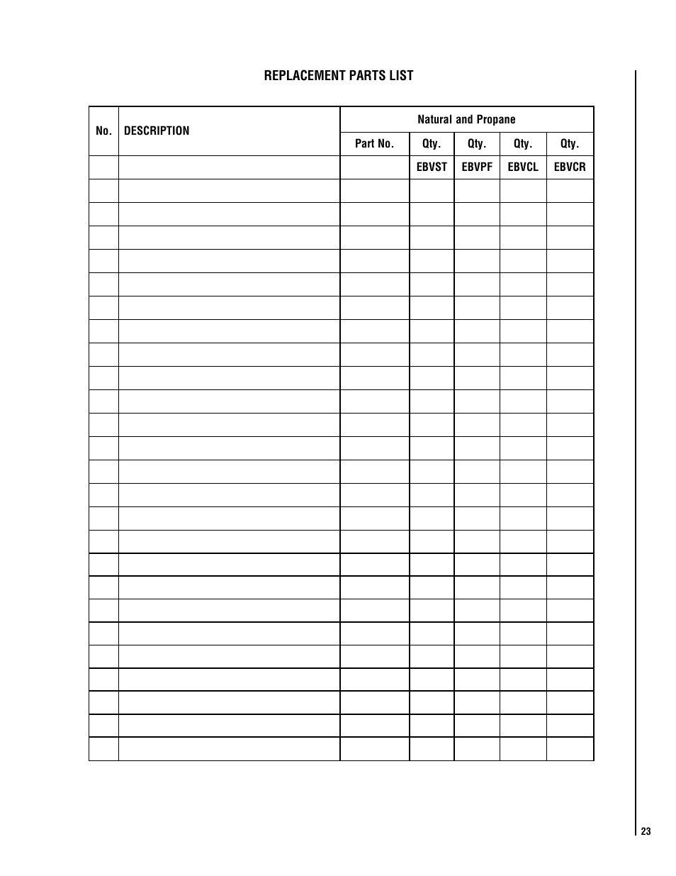 Lennox Hearth EBVCLPM User Manual | Page 23 / 24
