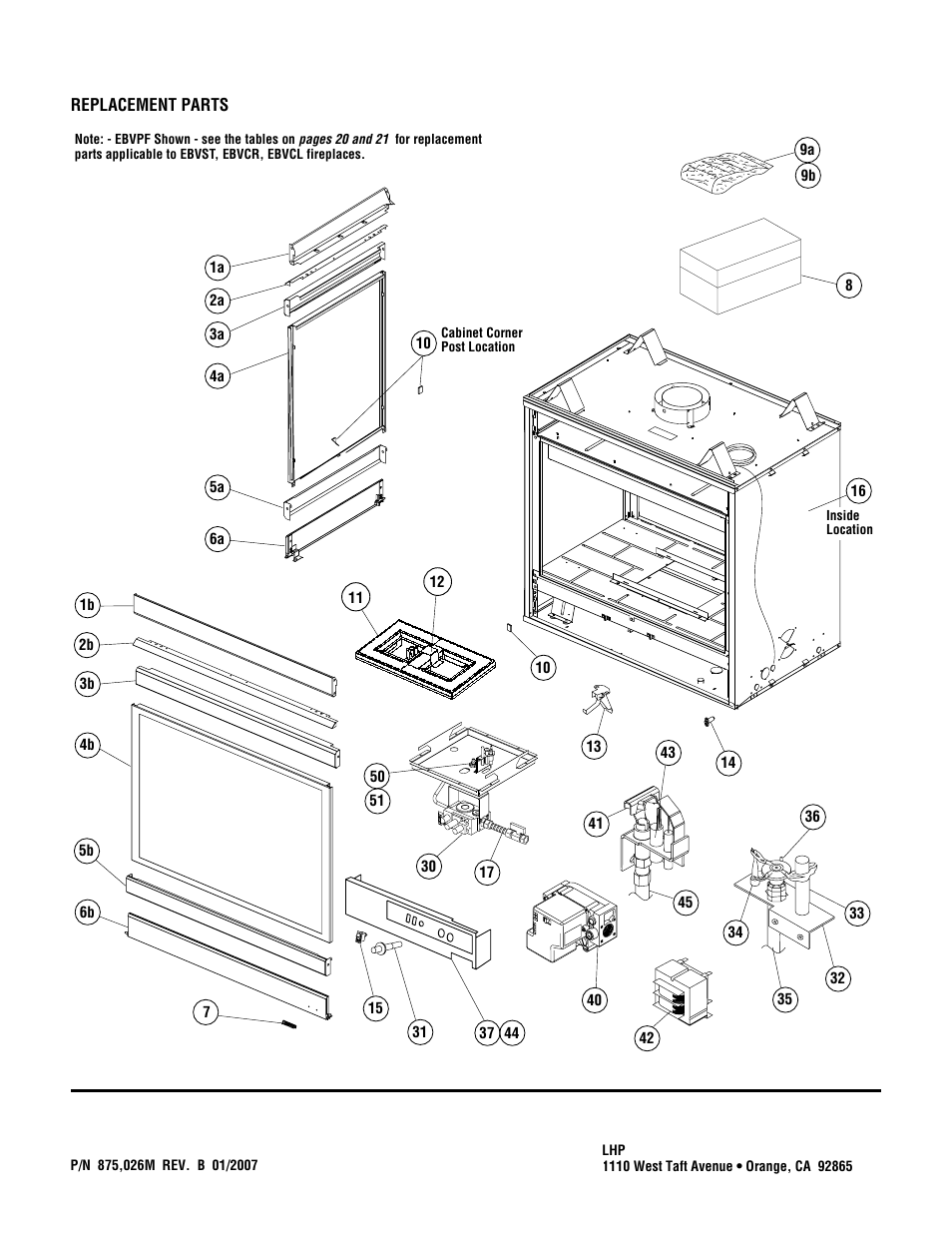 Lennox Hearth EBVCLPM User Manual | Page 24 / 24