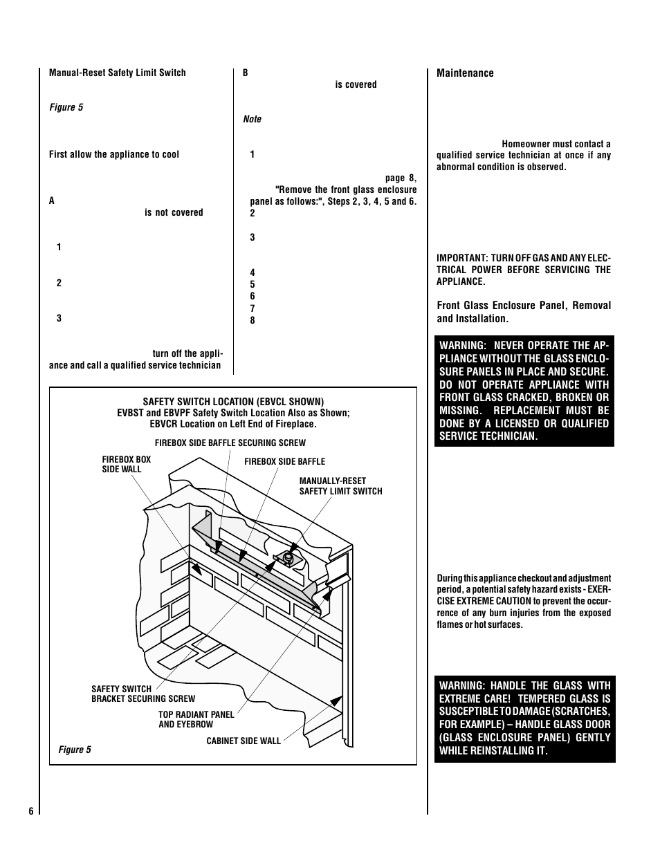 Lennox Hearth EBVCLPM User Manual | Page 6 / 24