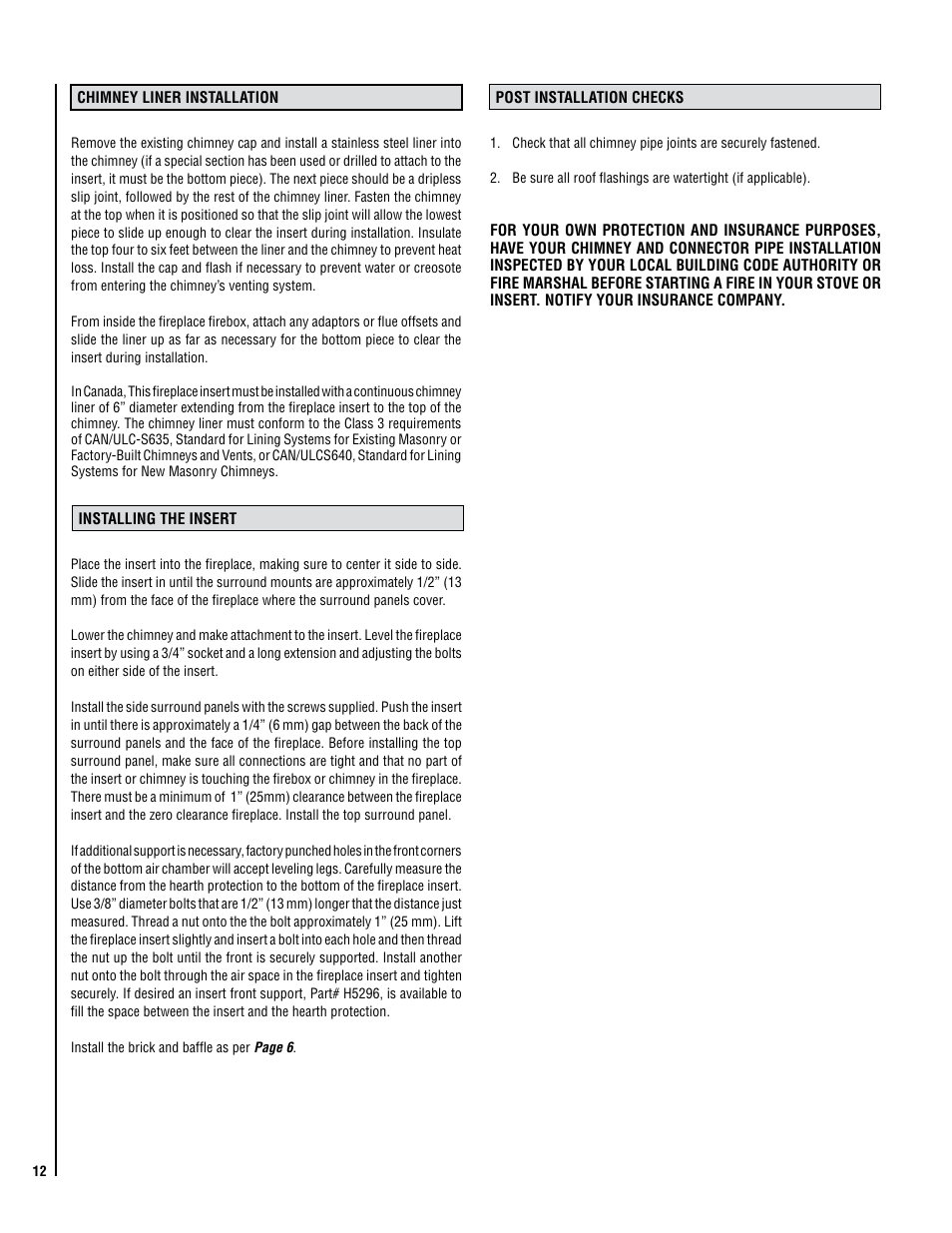 Lennox Hearth C210 User Manual | Page 12 / 24