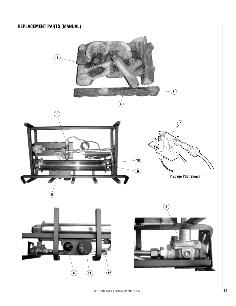 Replacement parts (manual) | Lennox Hearth SHGL-18MP-R User Manual | Page 19 / 20