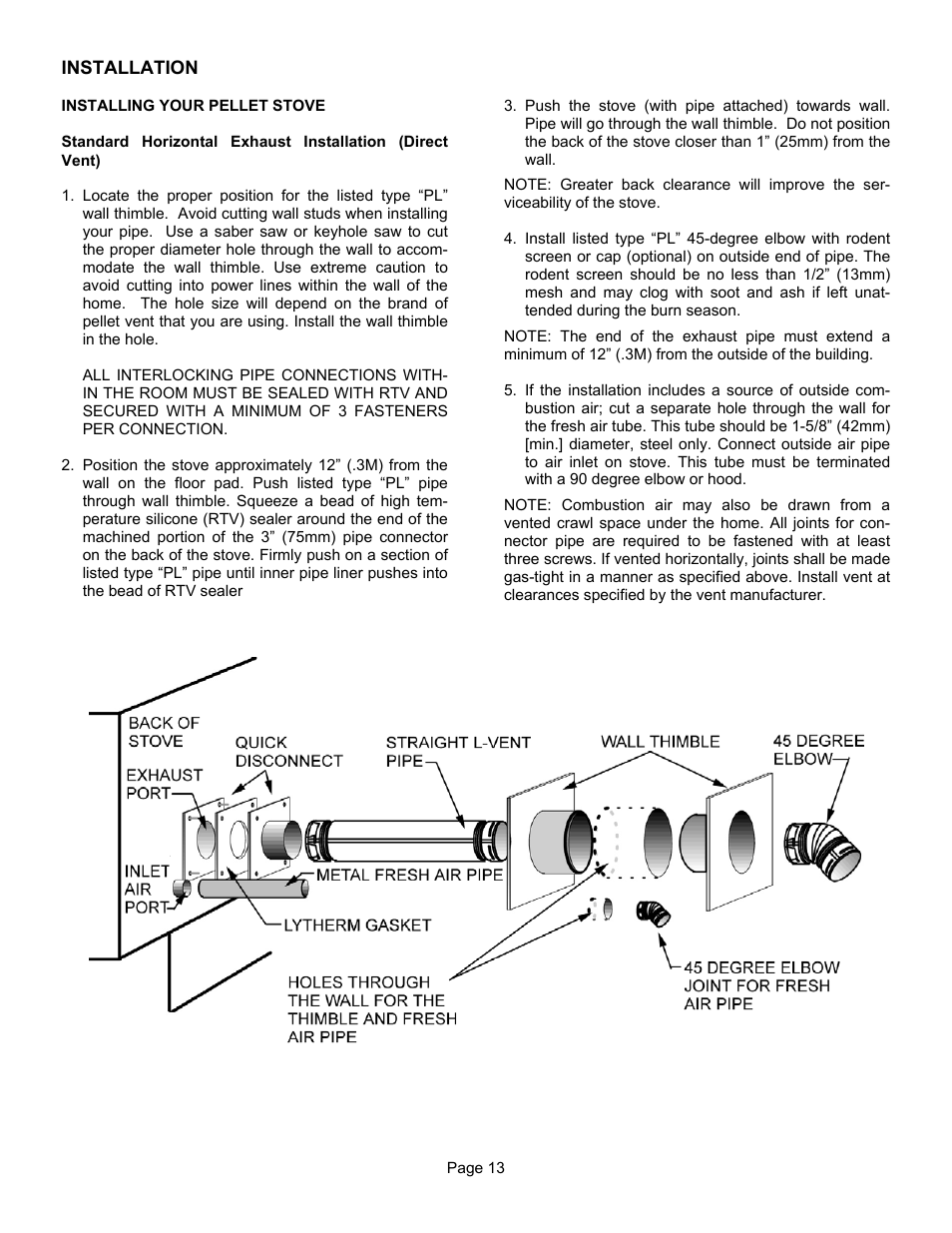 Lennox Hearth T300P User Manual | Page 13 / 40