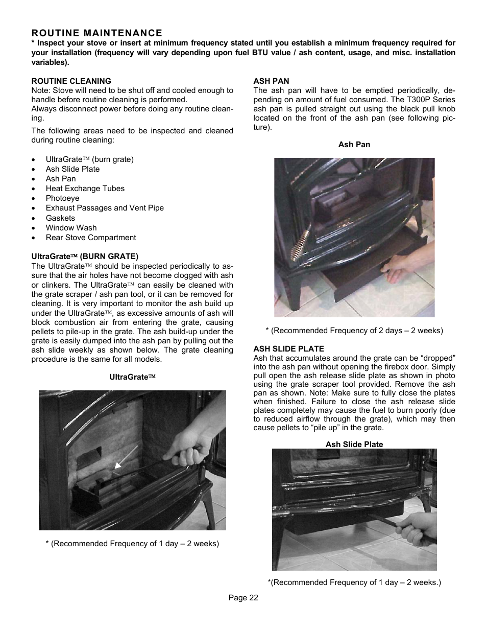 Lennox Hearth T300P User Manual | Page 22 / 40