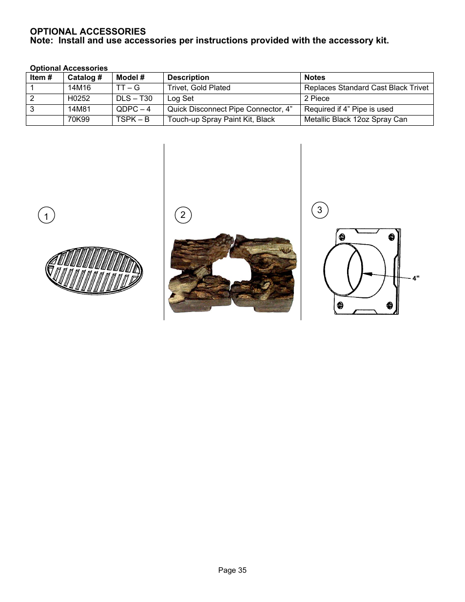 Lennox Hearth T300P User Manual | Page 35 / 40