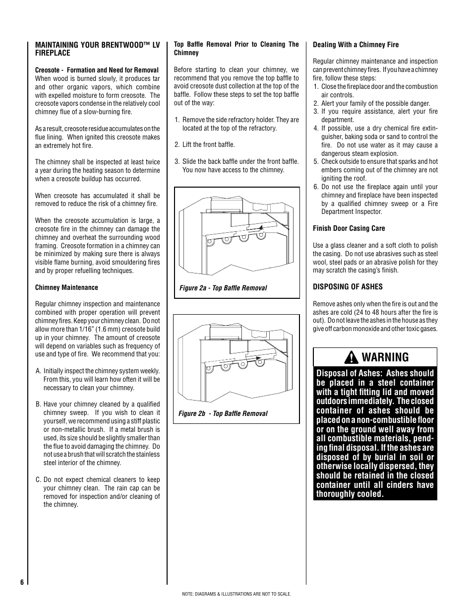 Warning | Lennox Hearth BRENTWOOD LV User Manual | Page 6 / 30