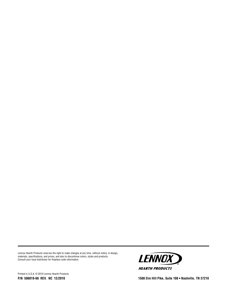 Lennox Hearth BLPKB-40TB User Manual | Page 2 / 2