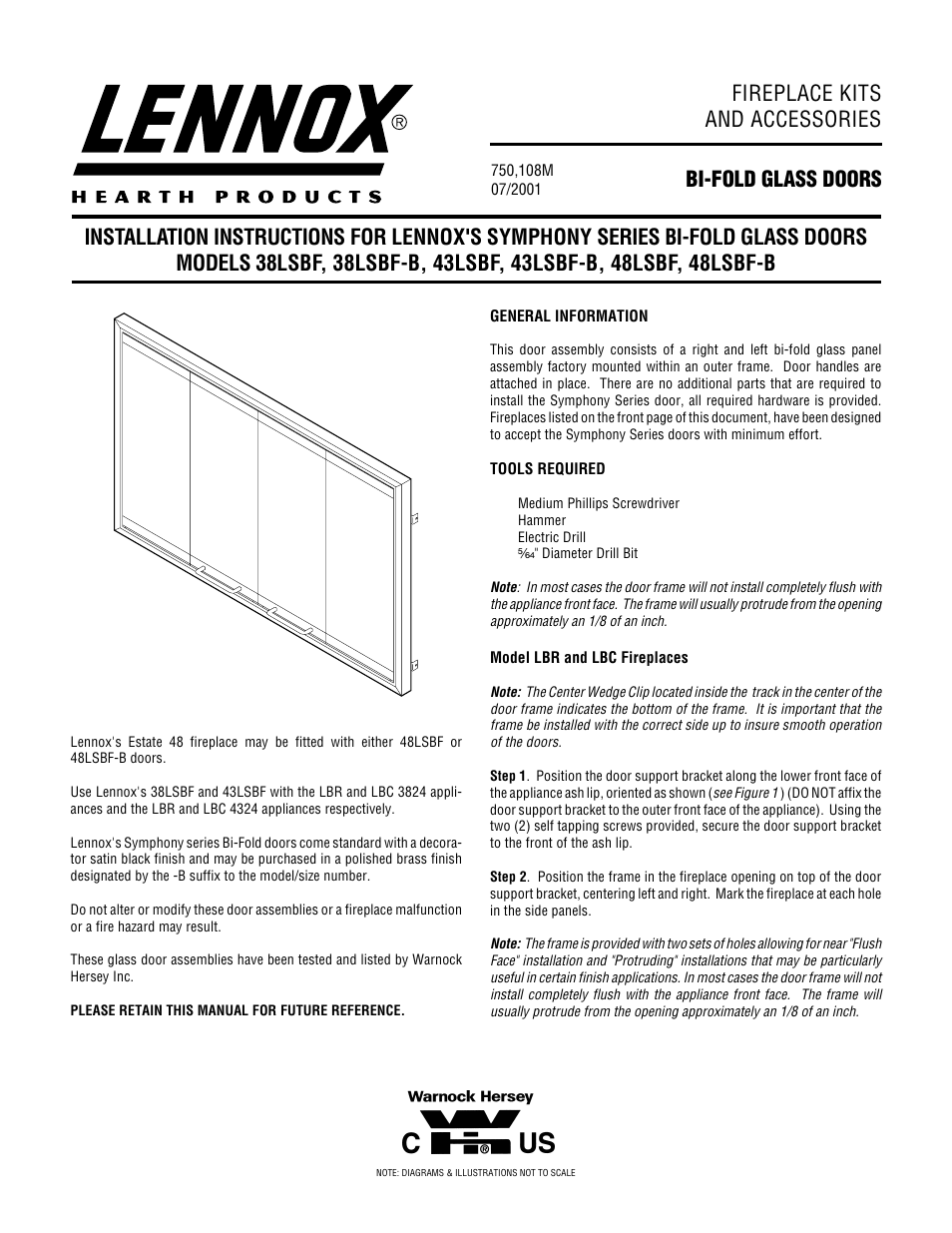 Lennox Hearth 43LSBF-B User Manual | 4 pages