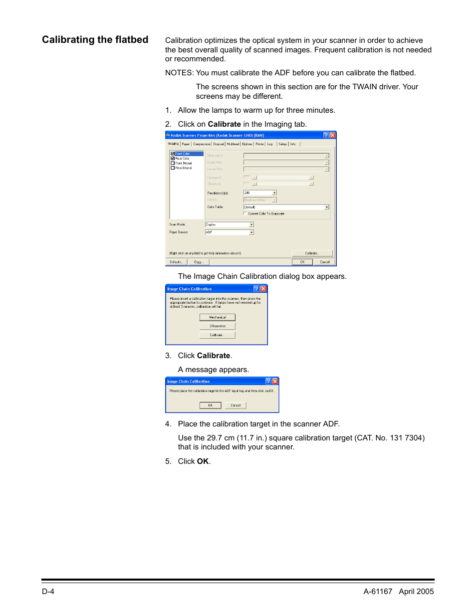 Calibrating the flatbed | Lennox Hearth I200 User Manual | Page 63 / 70