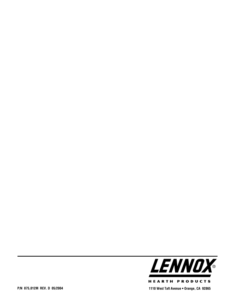 Lennox Hearth ELITE EBSTPM-2 User Manual | Page 24 / 24