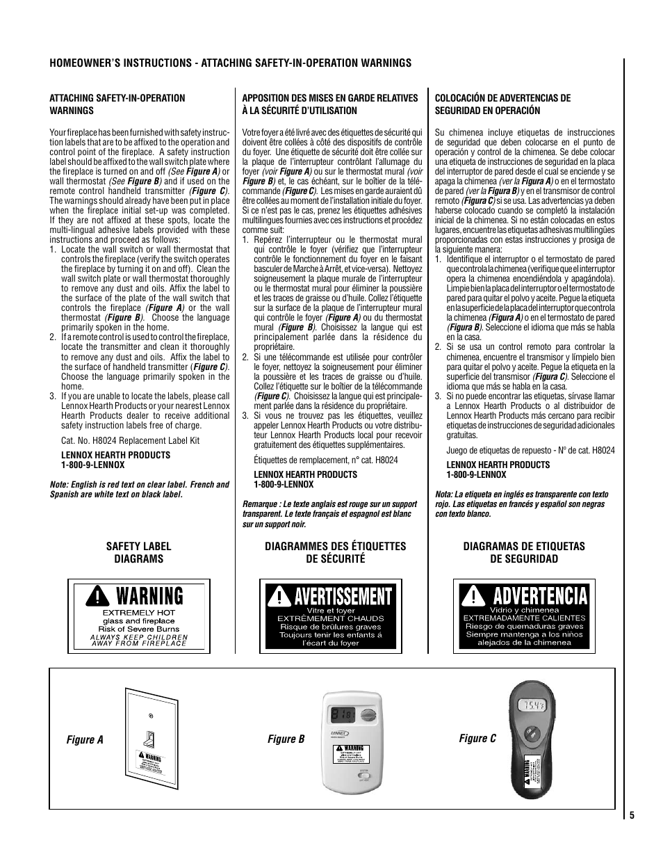 Lennox Hearth ADAGIO-EN User Manual | Page 5 / 28