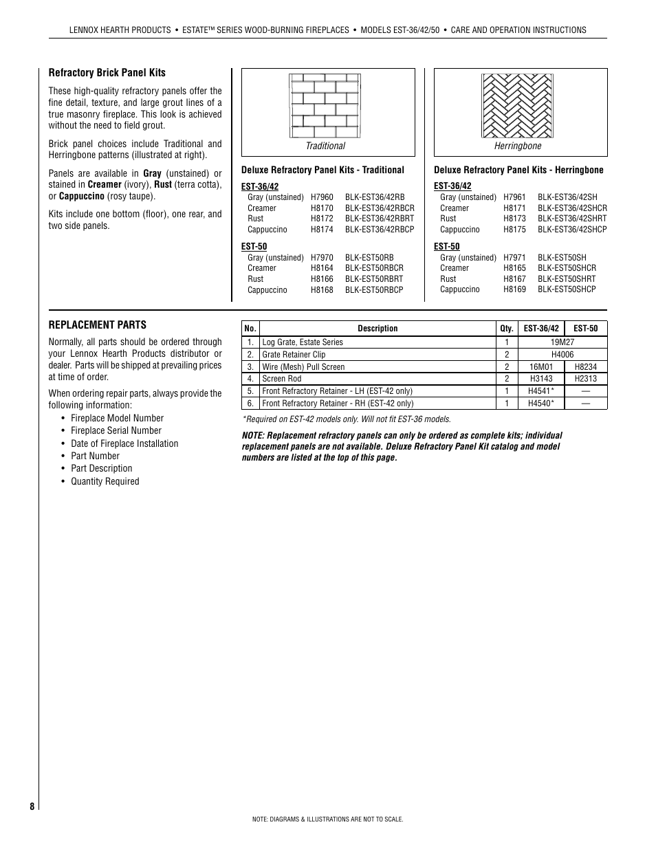 Lennox Hearth EST-50 User Manual | Page 8 / 10
