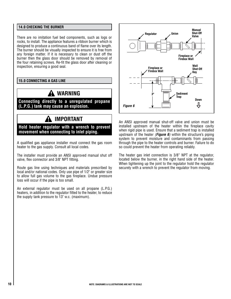 Important, Warning | Lennox Hearth X-Fires WS User Manual | Page 10 / 20