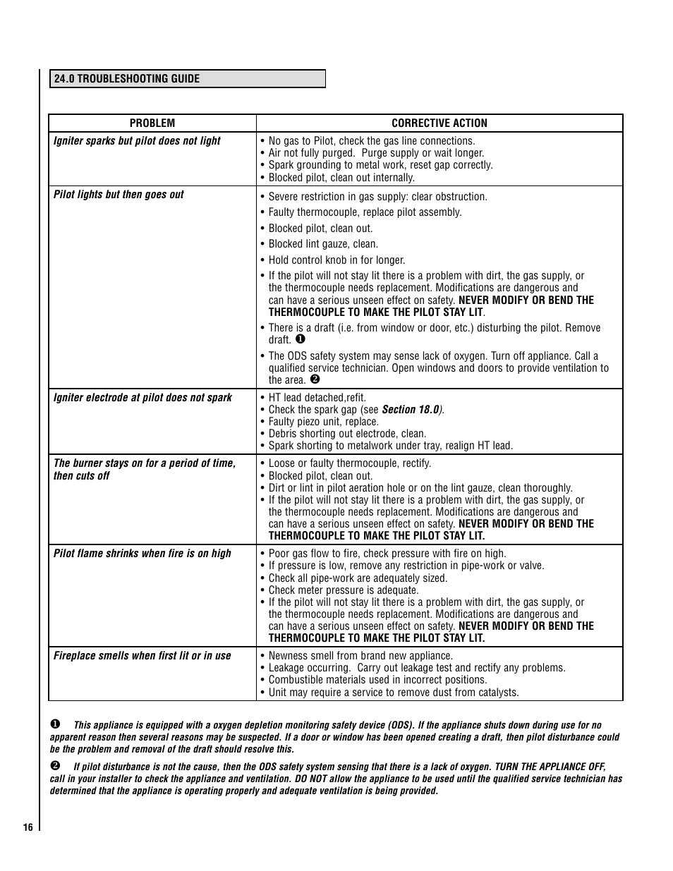 Lennox Hearth X-Fires WS User Manual | Page 16 / 20