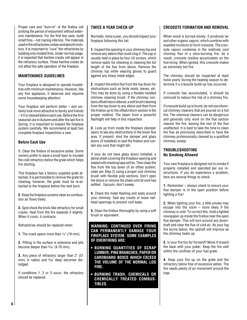 Lennox Hearth Elite TM-4500 User Manual | Page 6 / 8