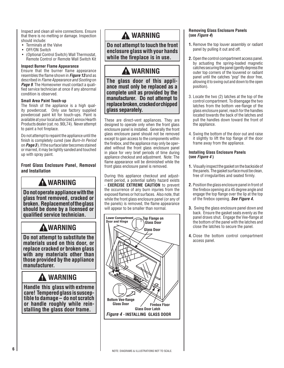 Warning | Lennox Hearth MPD35ST-NM User Manual | Page 6 / 20