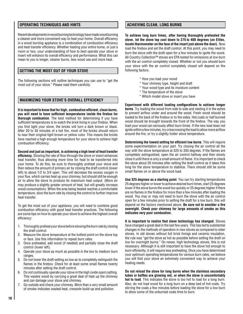 Lennox Hearth LEGACY S260 T-TOP User Manual | Page 18 / 34