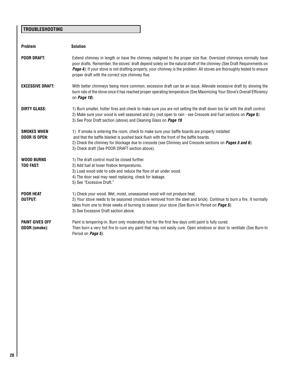 Lennox Hearth LEGACY S260 T-TOP User Manual | Page 20 / 34