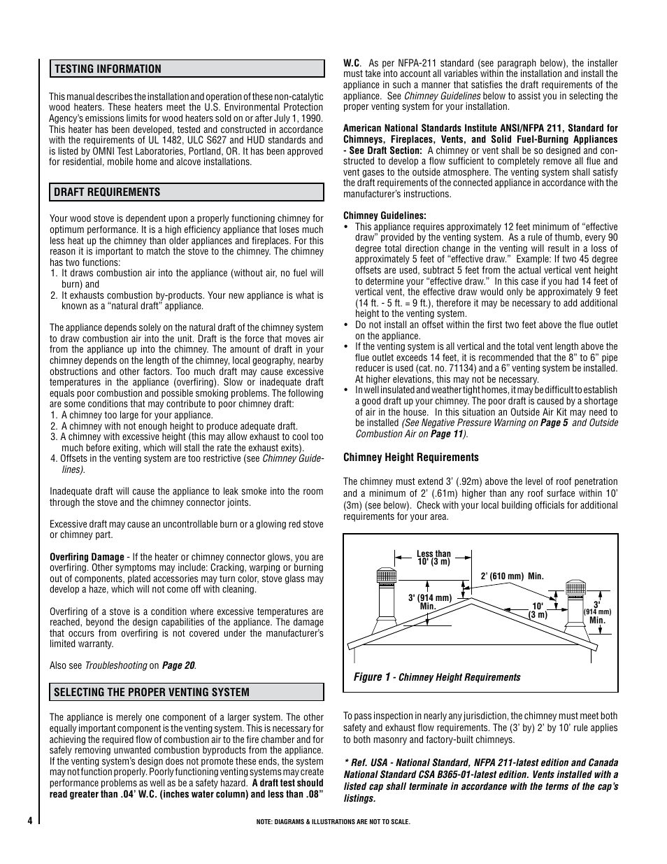 Lennox Hearth LEGACY S260 T-TOP User Manual | Page 4 / 34