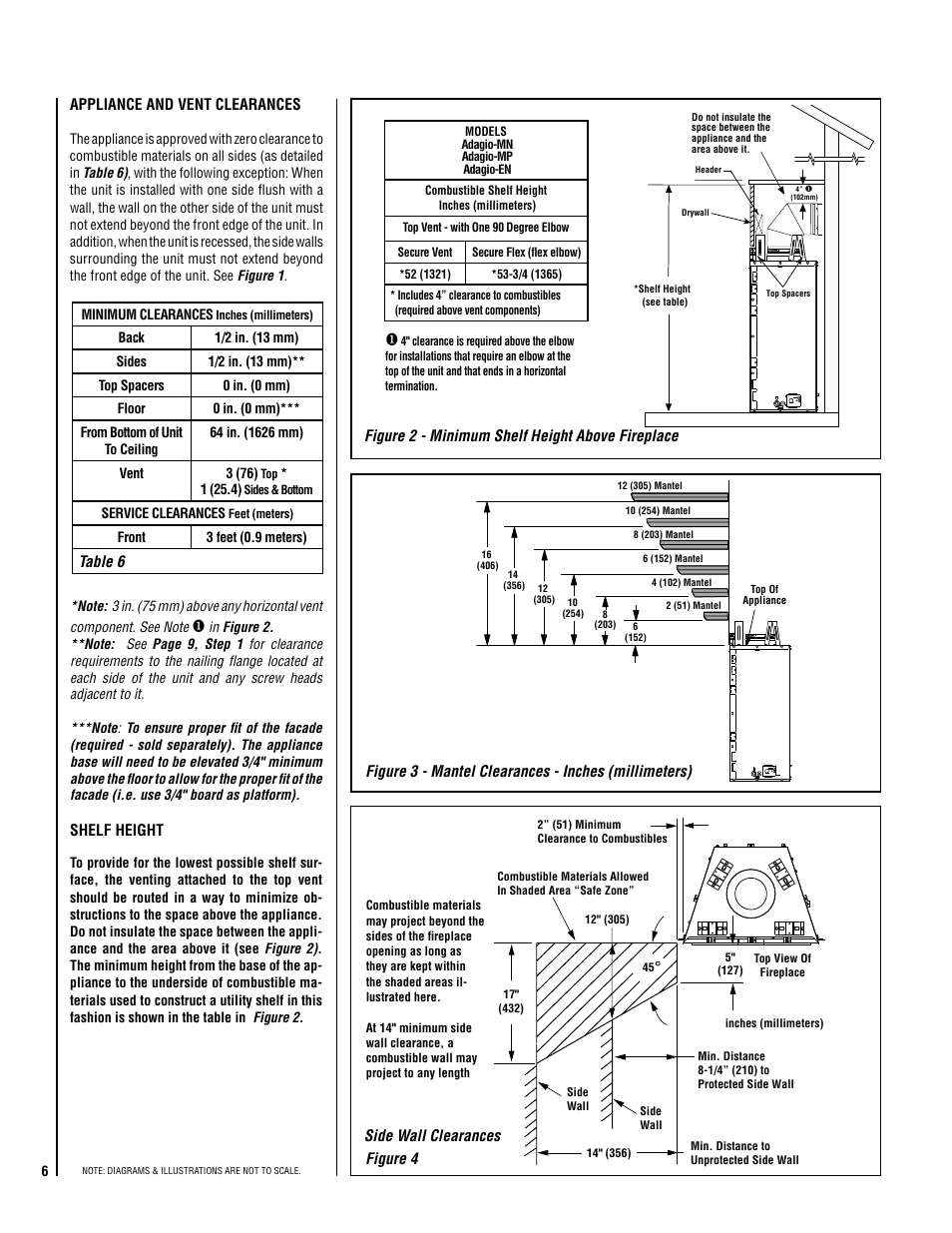 Lennox Hearth ADAGIO-MP User Manual | Page 6 / 32