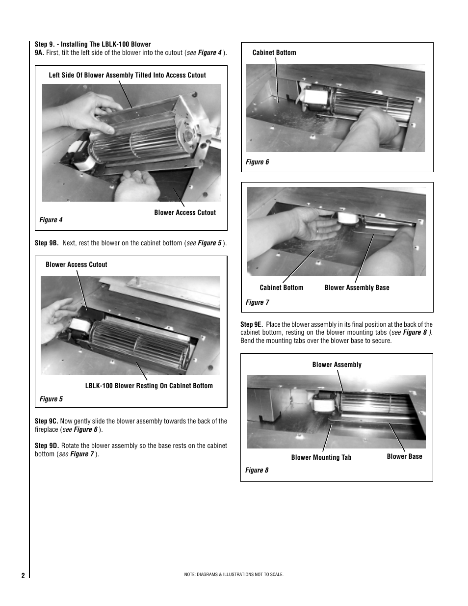 Lennox Hearth BLOWER KIT LBLK-100 User Manual | Page 2 / 4