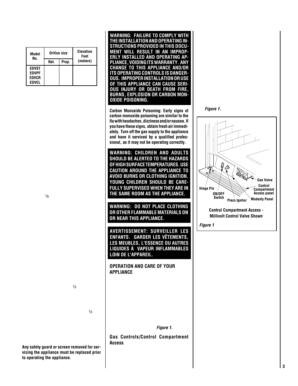 Lennox Hearth ELITE MPTSVDE User Manual | Page 3 / 24