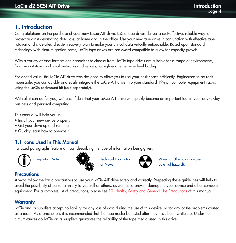 Introduction, 1 icons used in this manual | Lennox Hearth D2 User Manual | Page 4 / 31