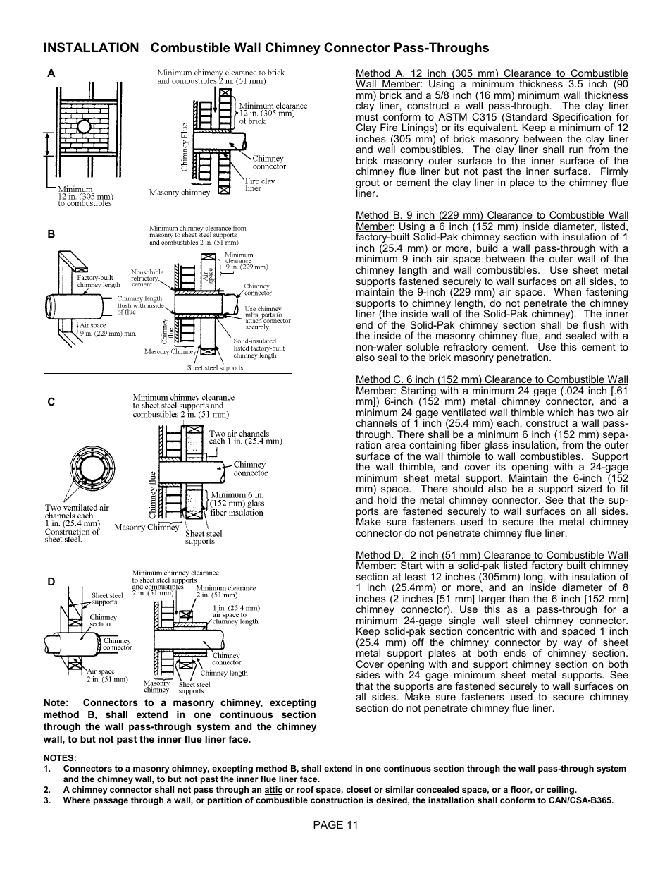 Lennox Hearth TRADITIONS T150C User Manual | Page 11 / 29