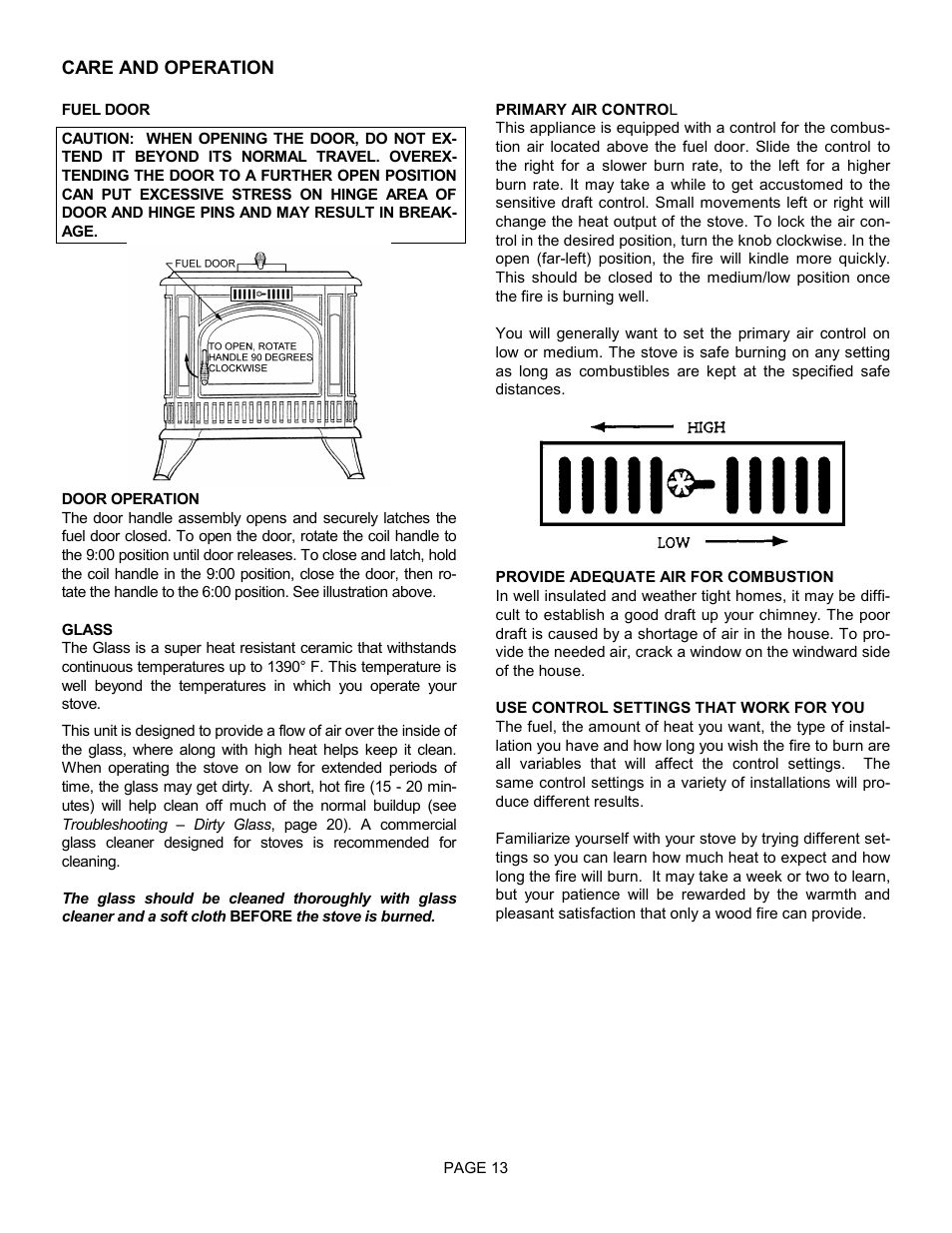 Lennox Hearth TRADITIONS T150C User Manual | Page 13 / 29