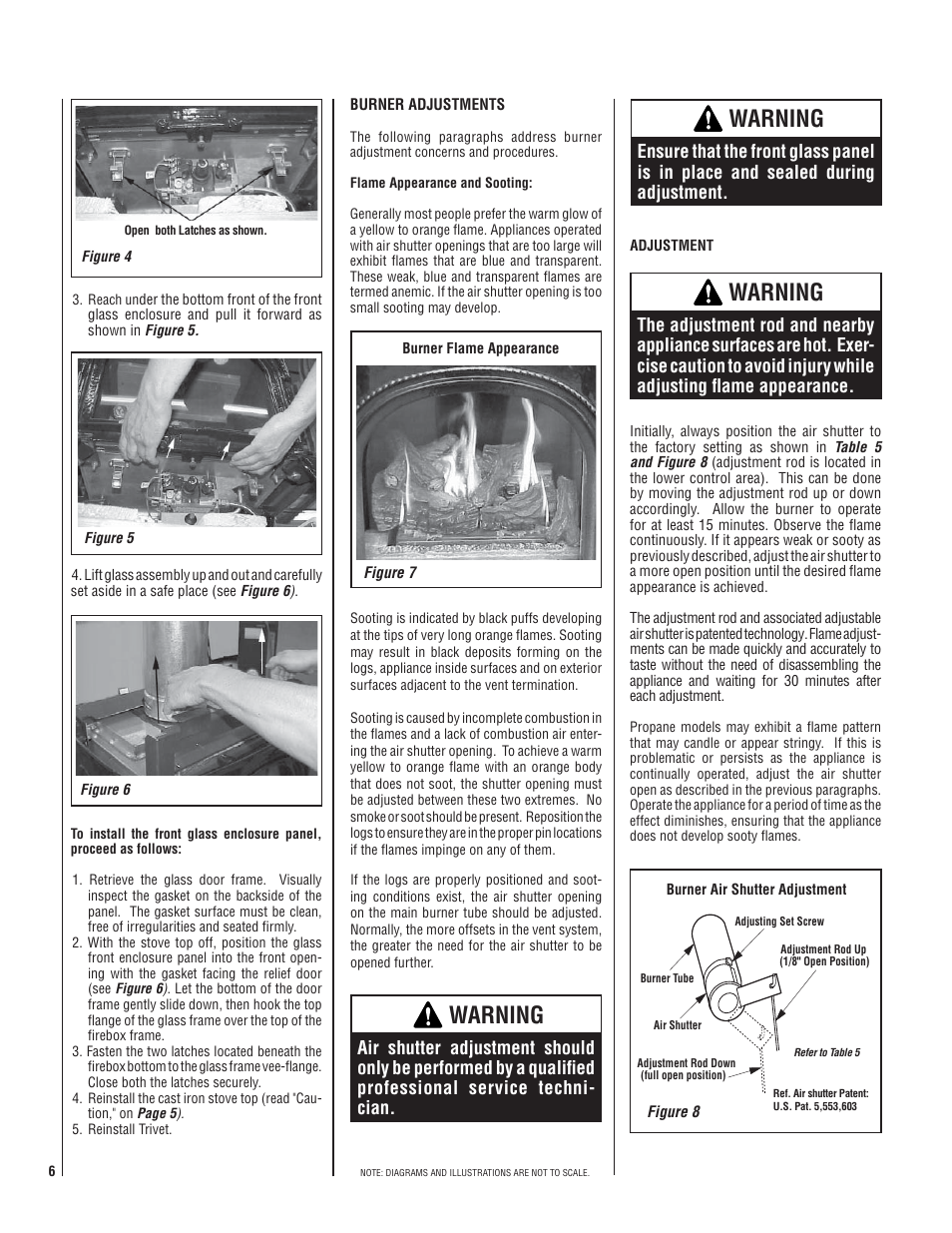 Warning | Lennox Hearth CI1500DVF User Manual | Page 6 / 20