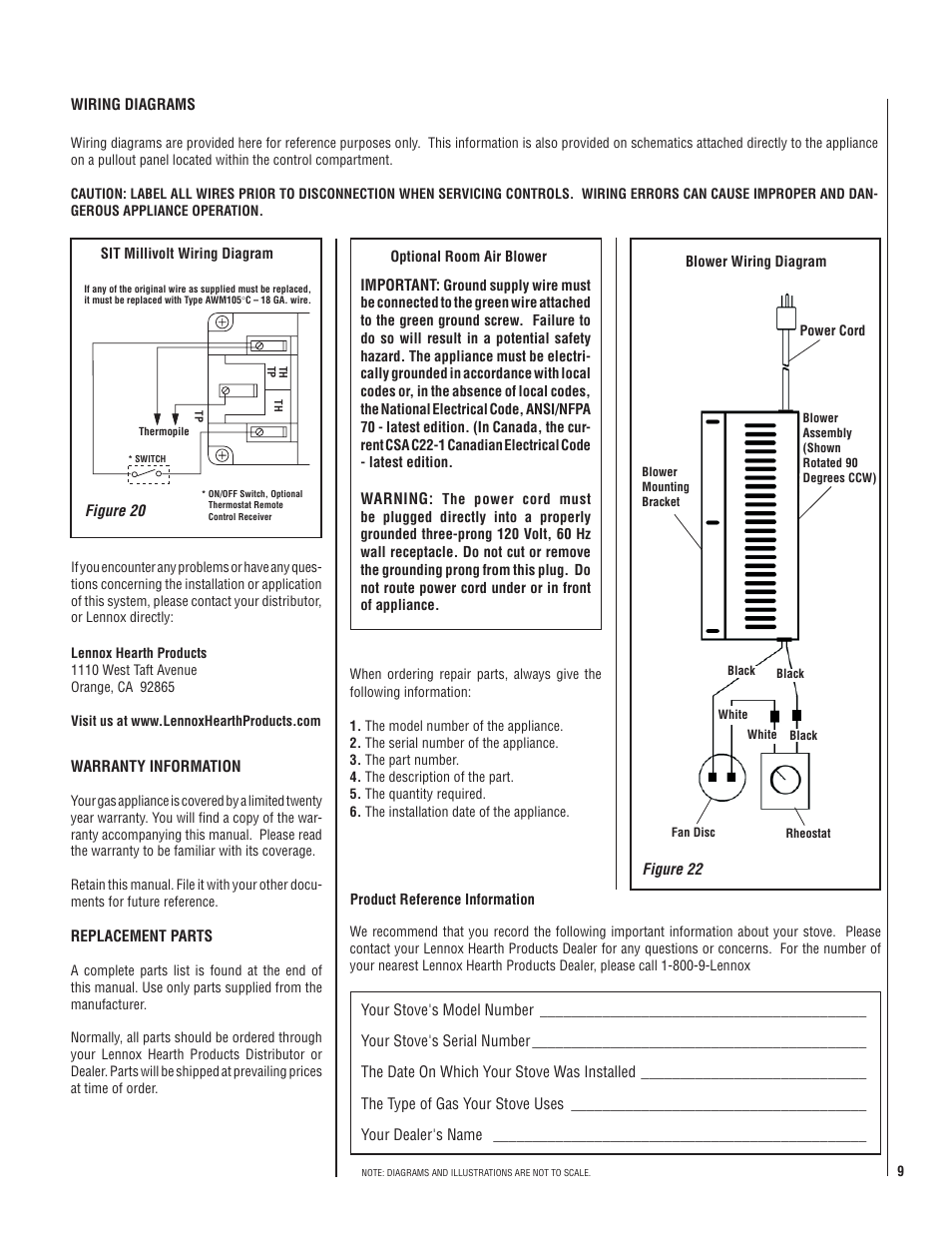 Lennox Hearth CI1500DVF User Manual | Page 9 / 20