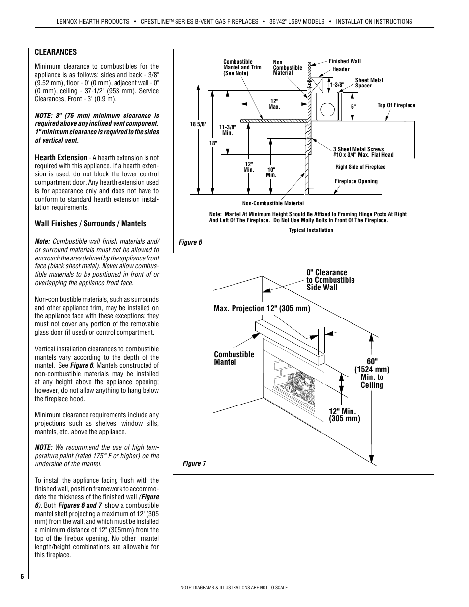 Lennox Hearth Crestline LSBV-3628MN User Manual | Page 6 / 20