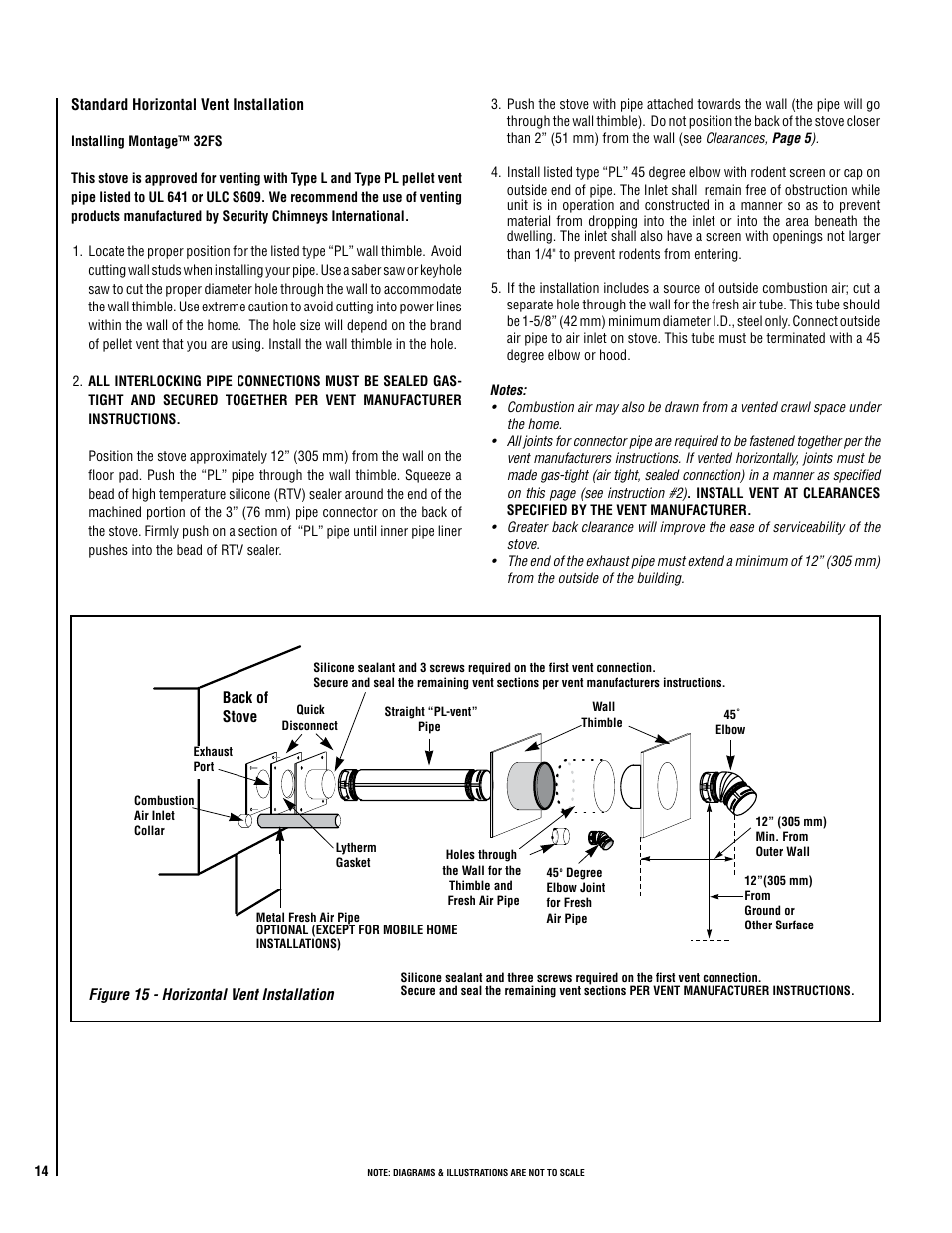 Lennox Hearth MODEL MONTAGE 32FS User Manual | Page 14 / 36