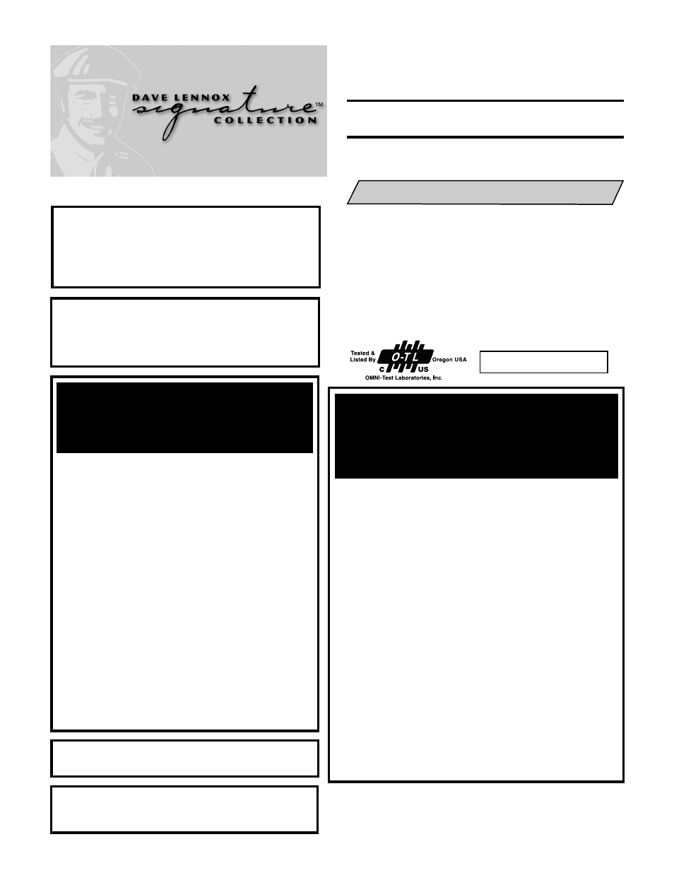 Lennox Hearth Crestline LSBV-3628MN-H User Manual | 16 pages