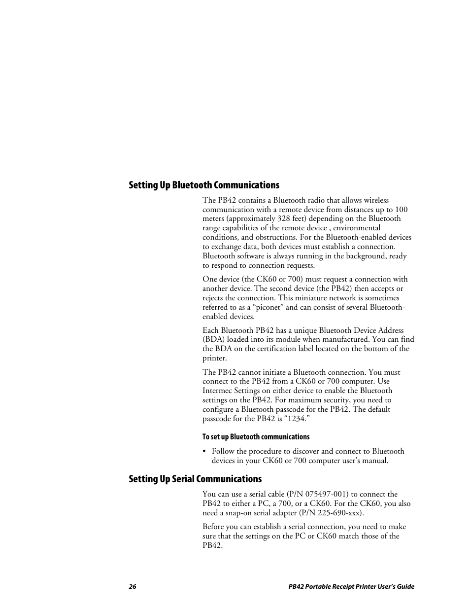 Setting up bluetooth communications, Setting up serial communications | Lennox Hearth PB42 User Manual | Page 26 / 42