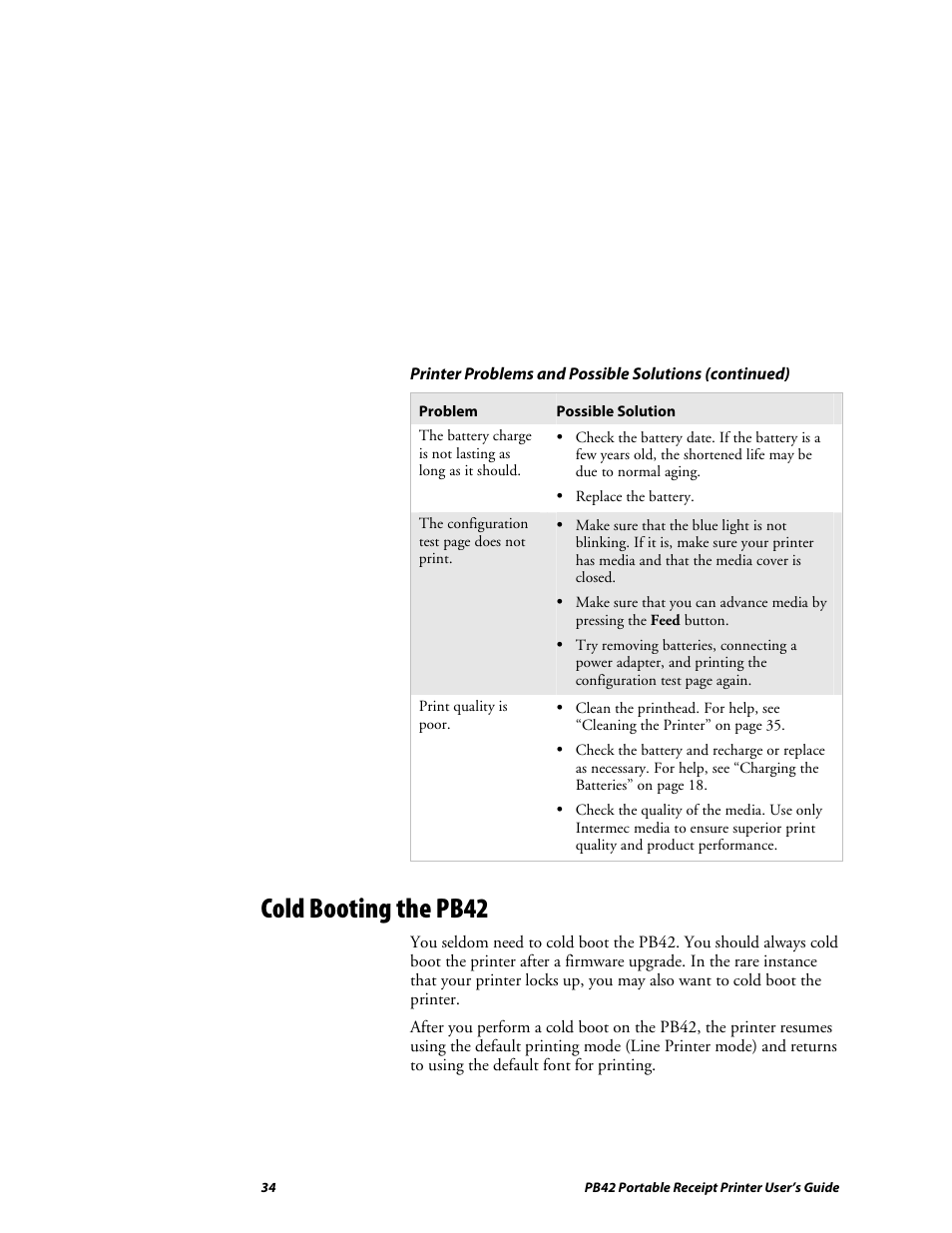 Cold booting the pb42 | Lennox Hearth PB42 User Manual | Page 34 / 42