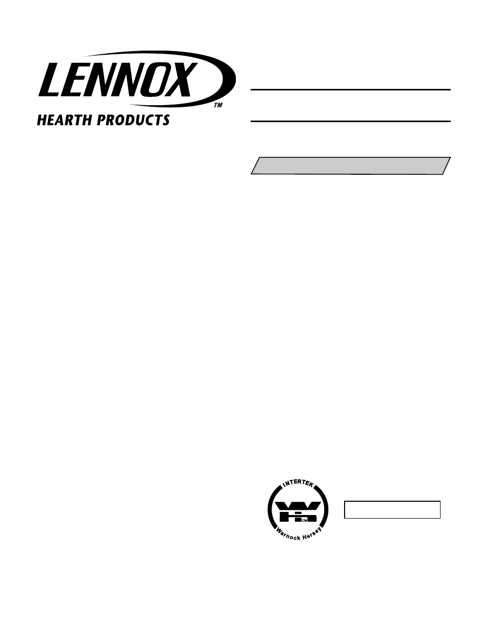Lennox Hearth ELITE LA41TCF User Manual | 8 pages