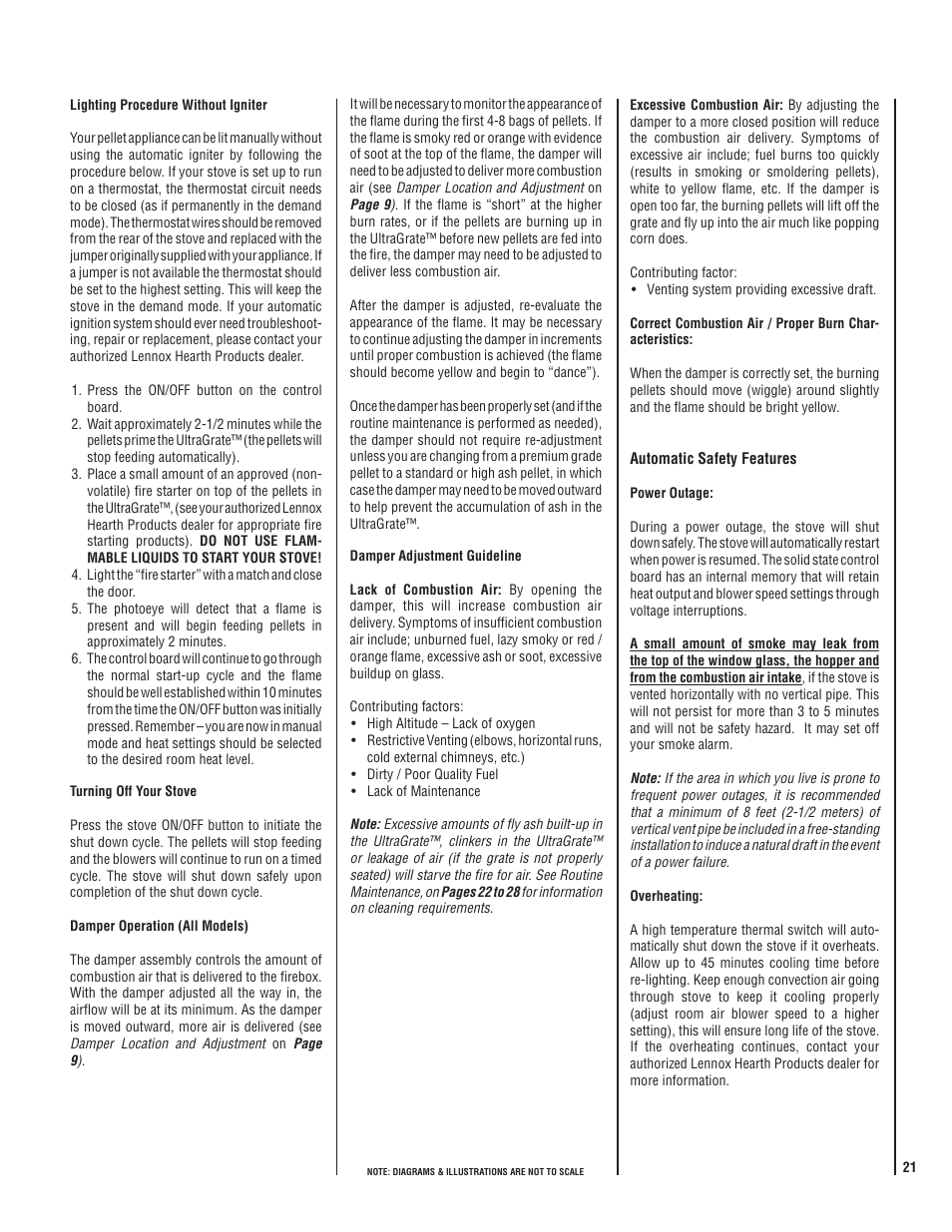 Lennox Hearth WHITFIELD 30 FS-2 User Manual | Page 21 / 48