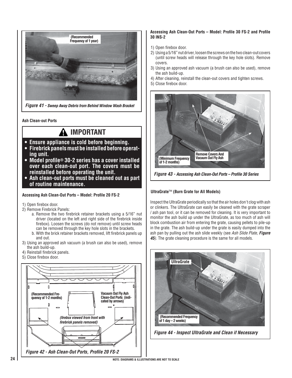 Important | Lennox Hearth WHITFIELD 30 FS-2 User Manual | Page 24 / 48