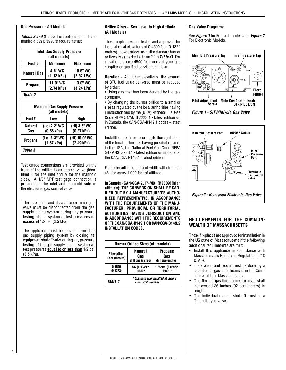 Lennox Hearth INTERTEK LMBV-42REN User Manual | Page 4 / 20