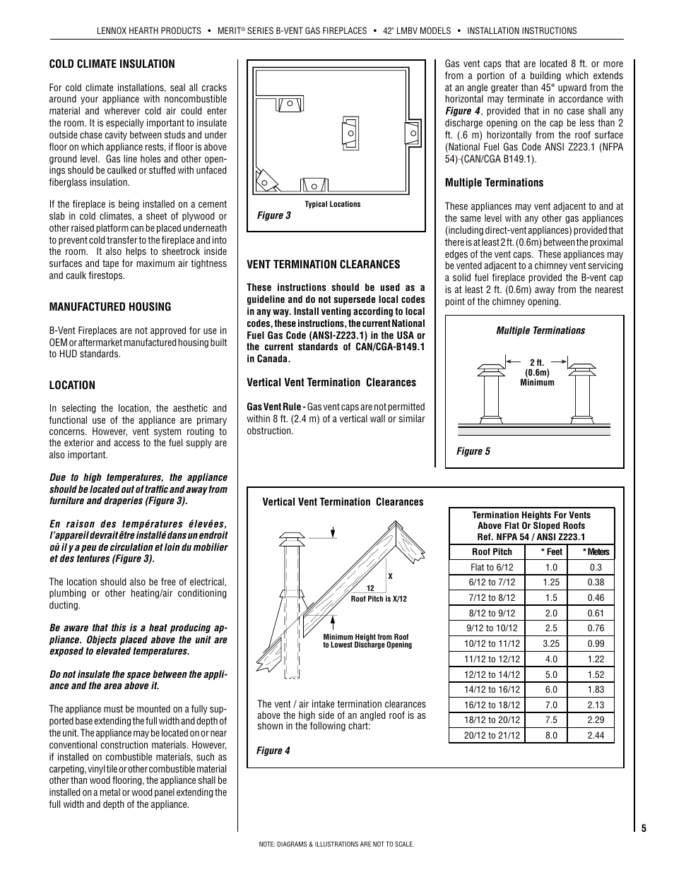 Lennox Hearth INTERTEK LMBV-42REN User Manual | Page 5 / 20