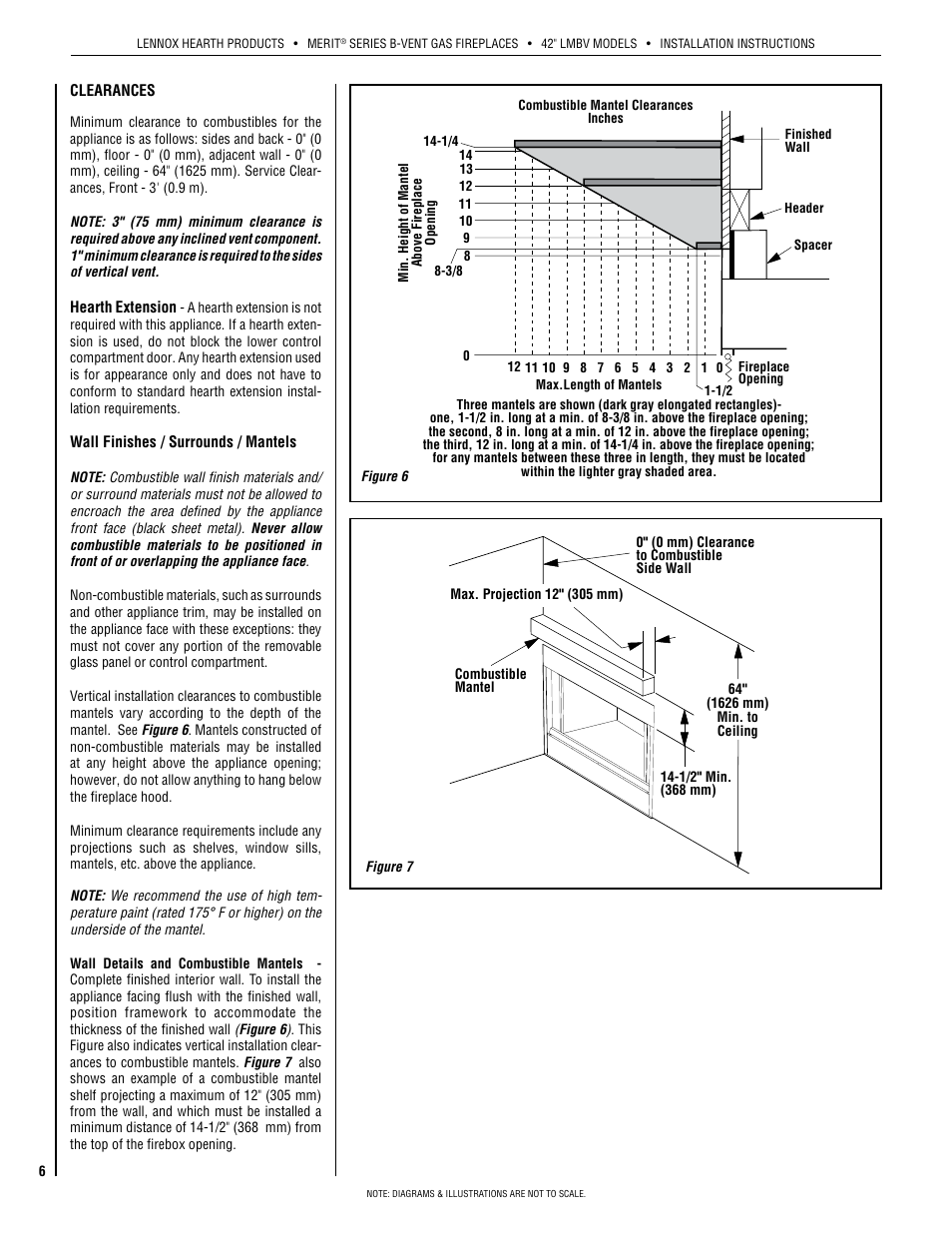 Lennox Hearth INTERTEK LMBV-42REN User Manual | Page 6 / 20