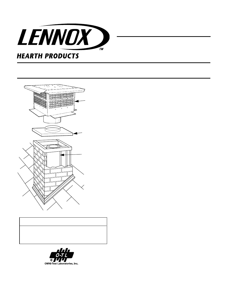 Lennox Hearth SV4.5CTS Series User Manual | 4 pages