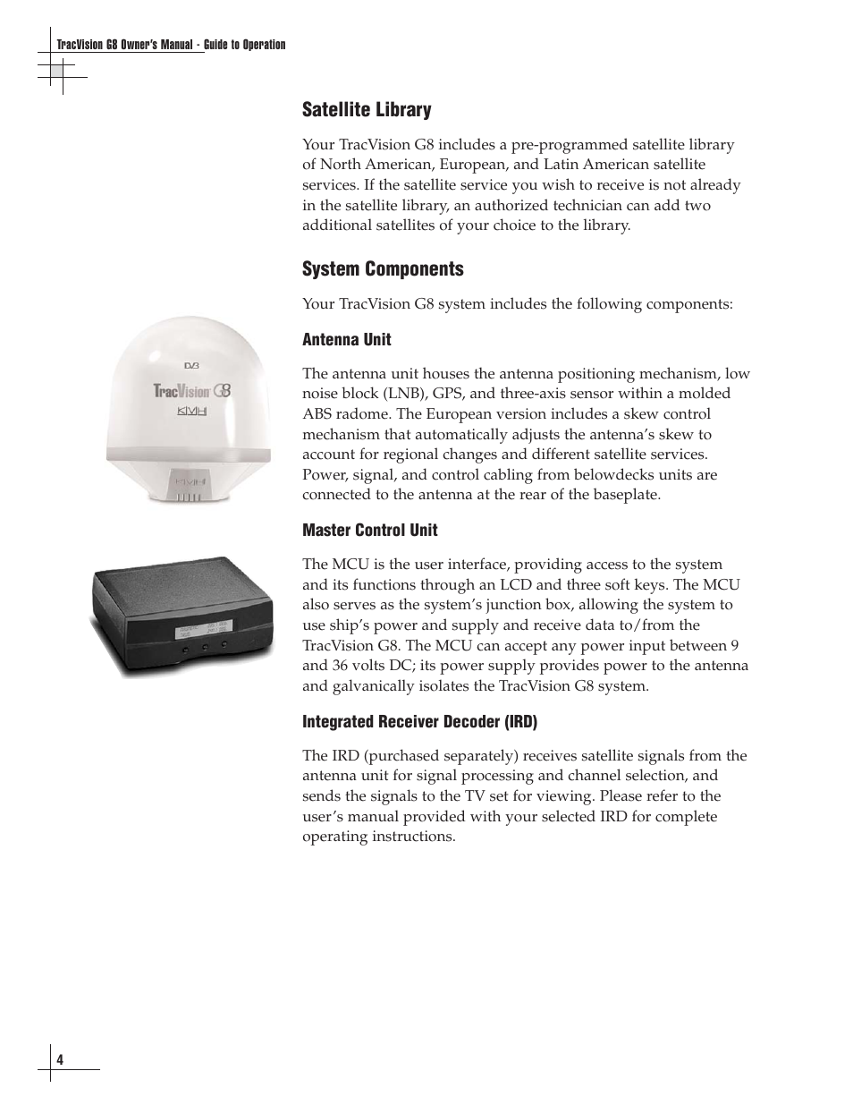 Satellite library, System components | Lennox Hearth G8 User Manual | Page 10 / 144