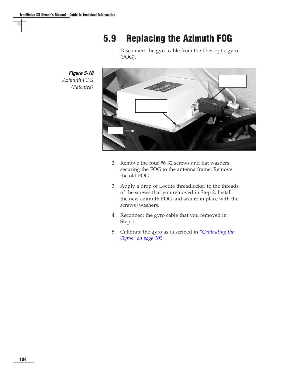 9 - replacing the azimuth fog, 9 replacing the azimuth fog | Lennox Hearth G8 User Manual | Page 102 / 144