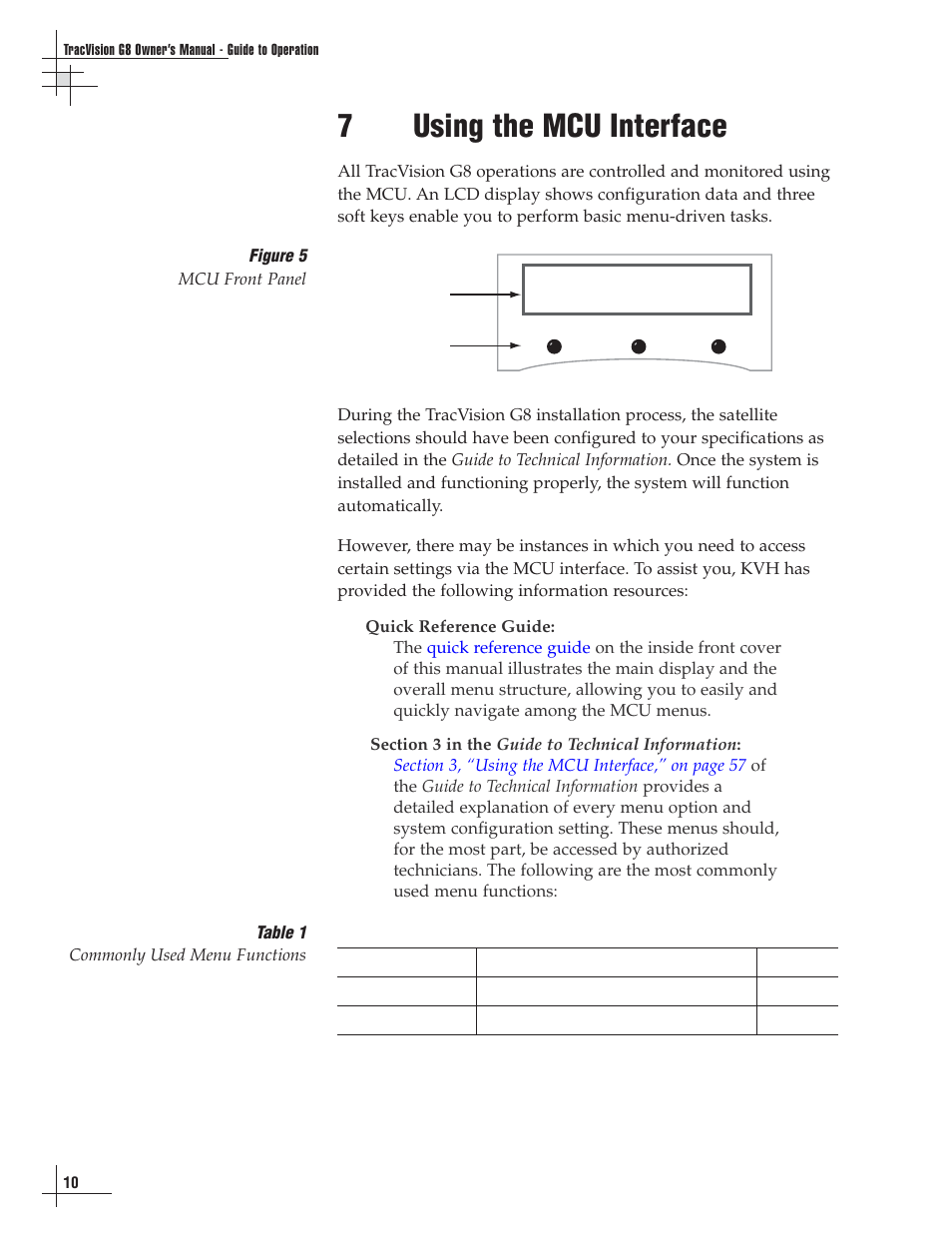 7 - using the mcu interface, 7using the mcu interface | Lennox Hearth G8 User Manual | Page 16 / 144