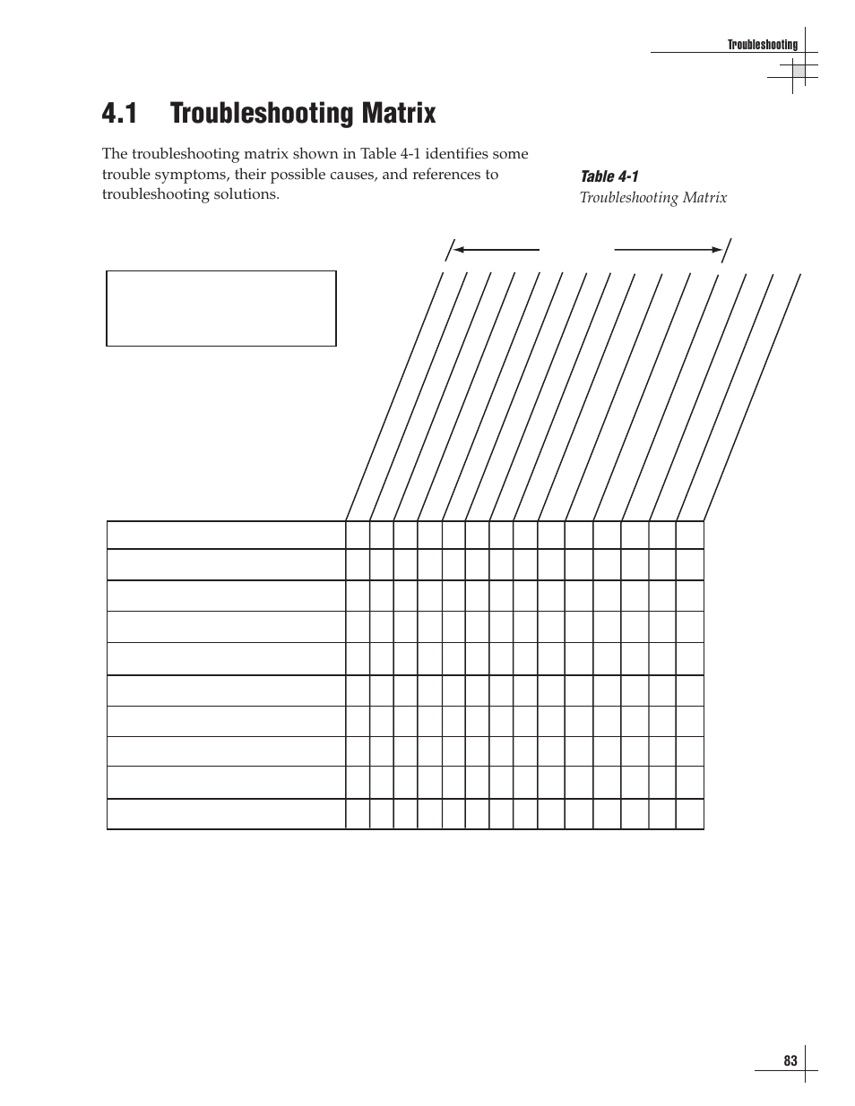 1 - troubleshooting matrix, 1 troubleshooting matrix | Lennox Hearth G8 User Manual | Page 83 / 144