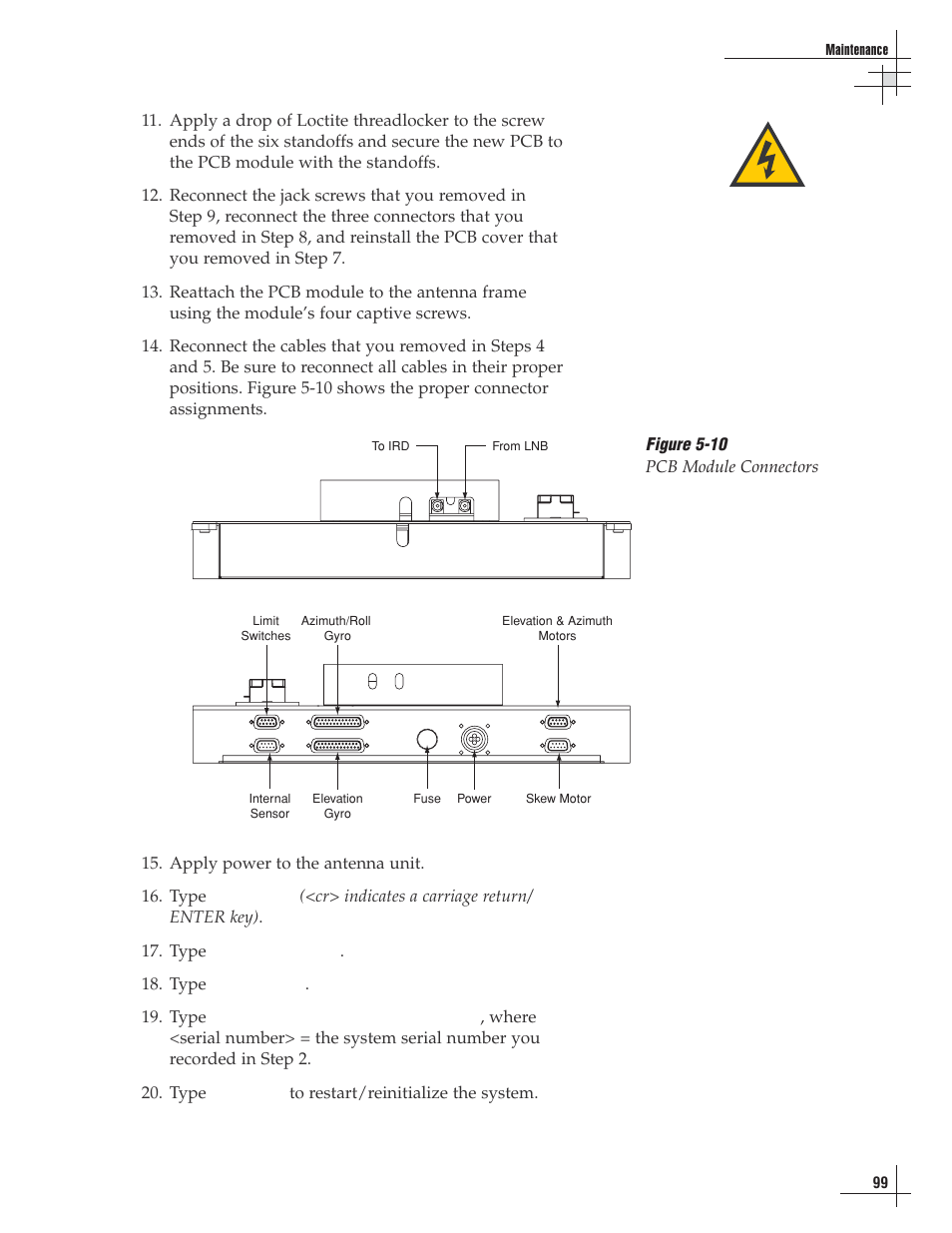 Figure 5-10 pcb module connectors | Lennox Hearth G8 User Manual | Page 97 / 144