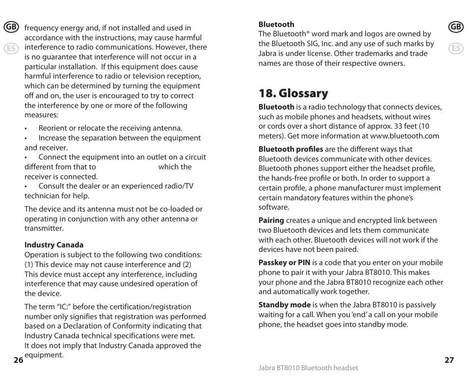 Glossary | Lennox Hearth BT8010 User Manual | Page 16 / 31