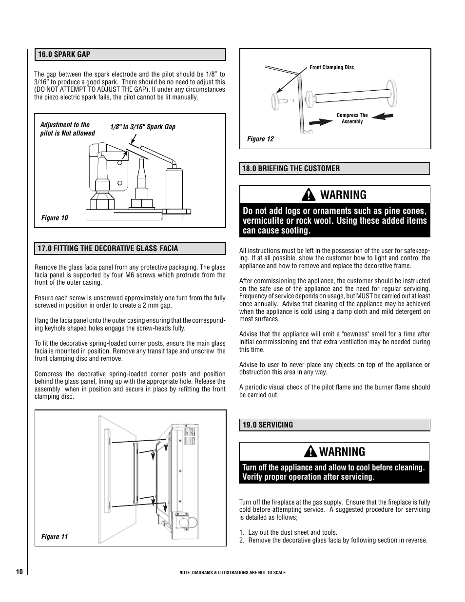 Warning | Lennox Hearth Elite CVF-NG User Manual | Page 10 / 18
